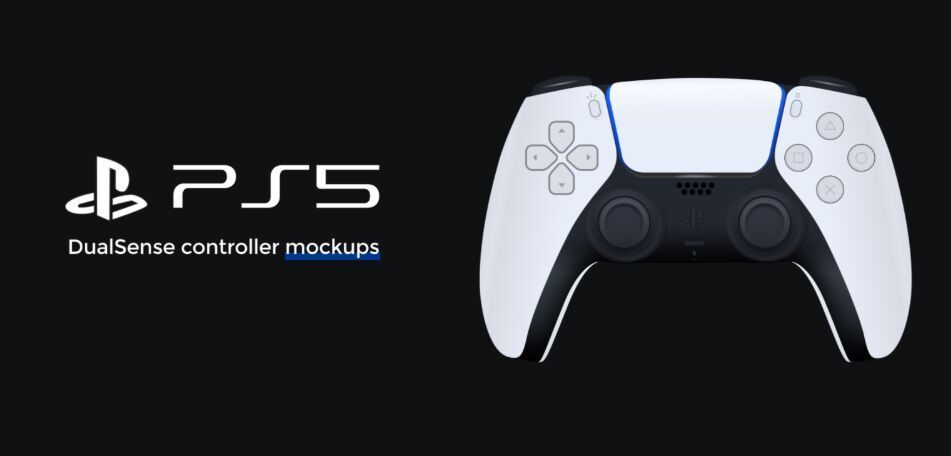 3 Best Realistic PlayStation 5 DualSense Game Controller Mockups